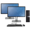 Dell OptiPlex 7050 Desktop Bundle Core i5 3.4Ghz with Dual 24