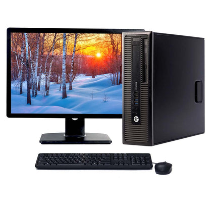 HP EliteDesk 800 G2 Desktop Bundle Core i7 3.4Ghz Windows  with 24